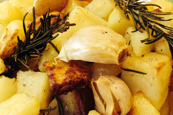 Aardappelen met rozemarijn en knoflook